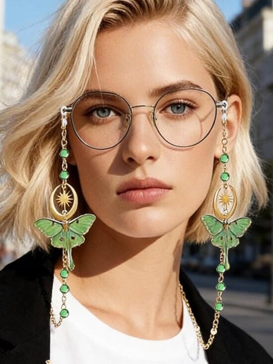 Moth Eyeglass Chain